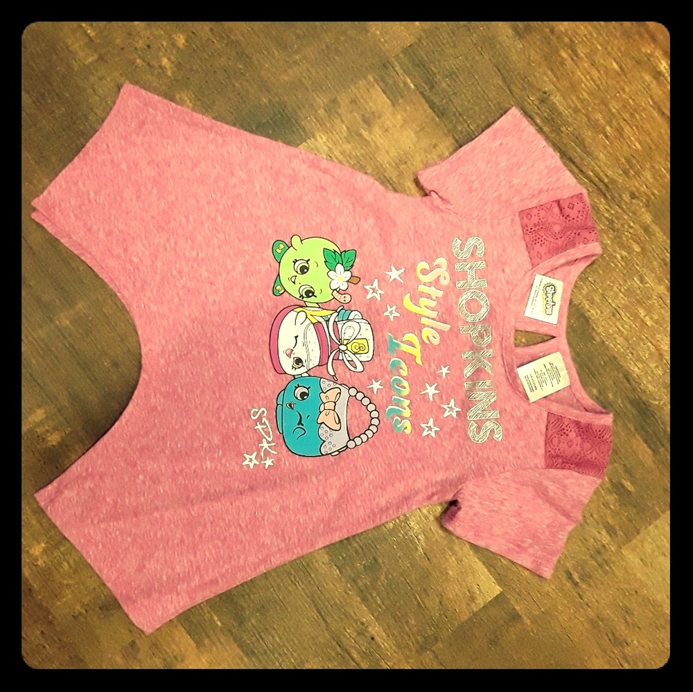New Shopkins girls pink tunic